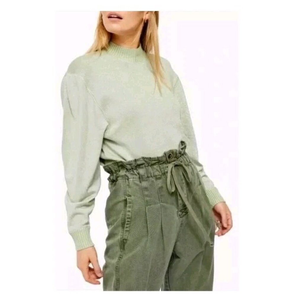 Free People Frosted Fern Sweater New SZ L